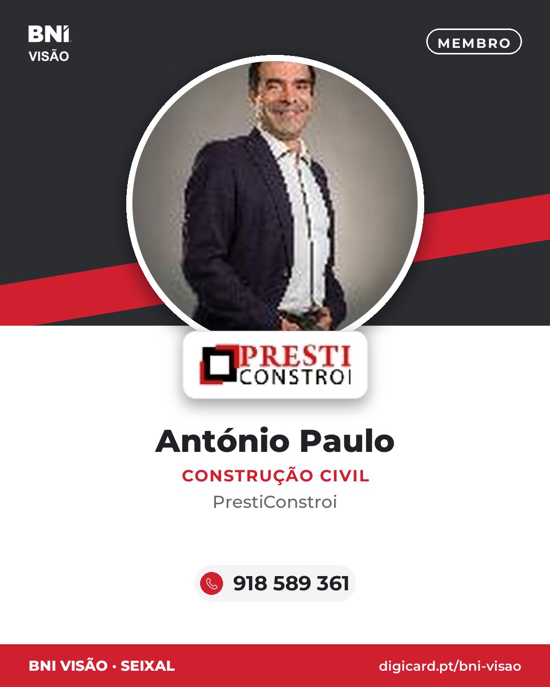 António Paulo · Construção Civil · PrestiConstroi