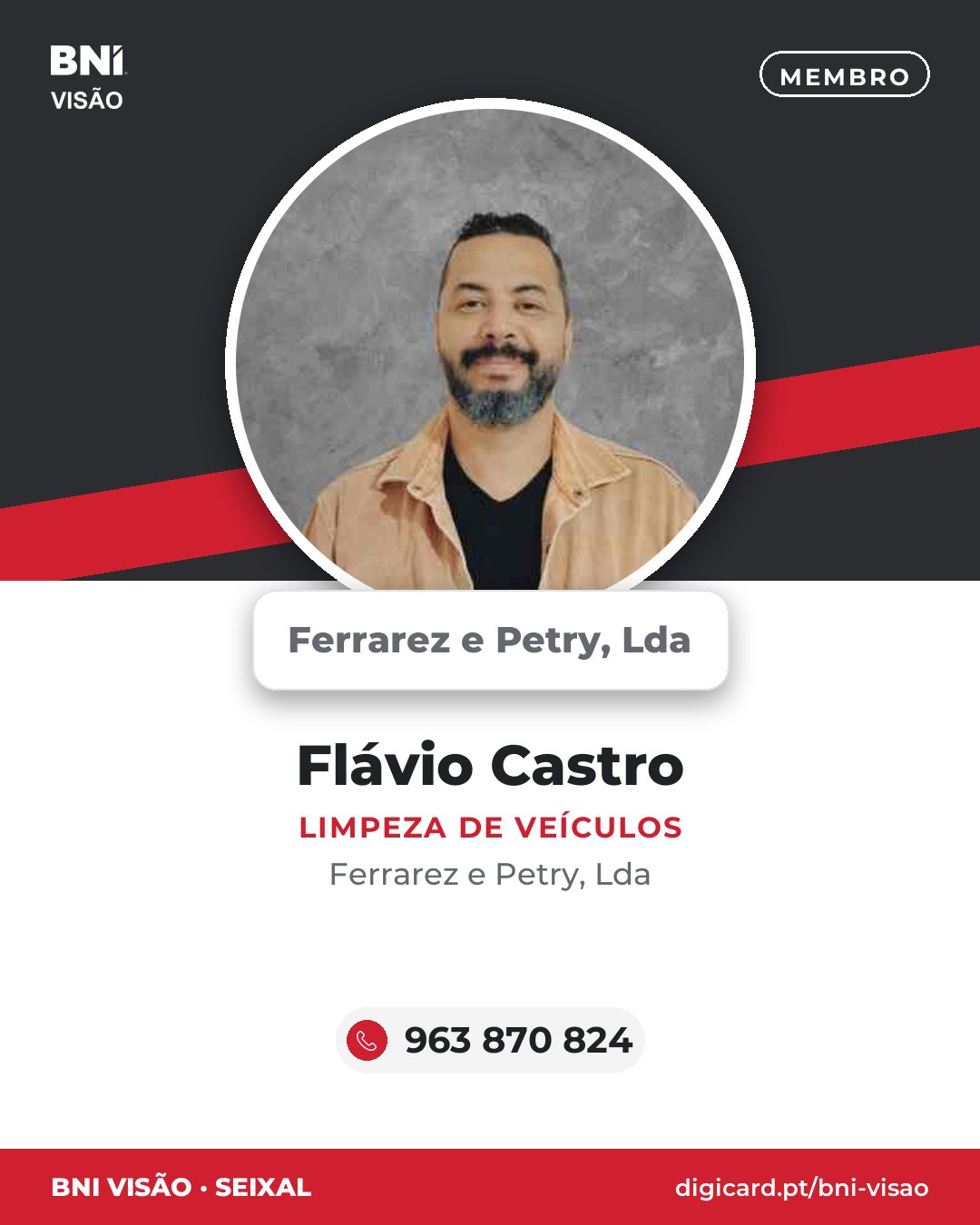 Flávio Castro · Limpeza de Veículos · Ferrarez e Petry, Lda