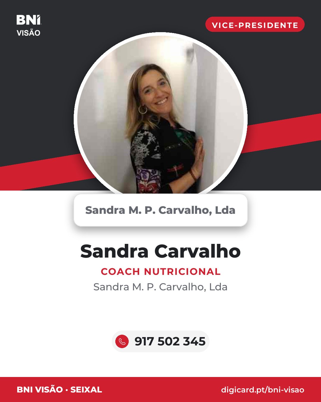 Sandra Carvalho · Coach Nutricional · Sandra M. P. Carvalho, Lda