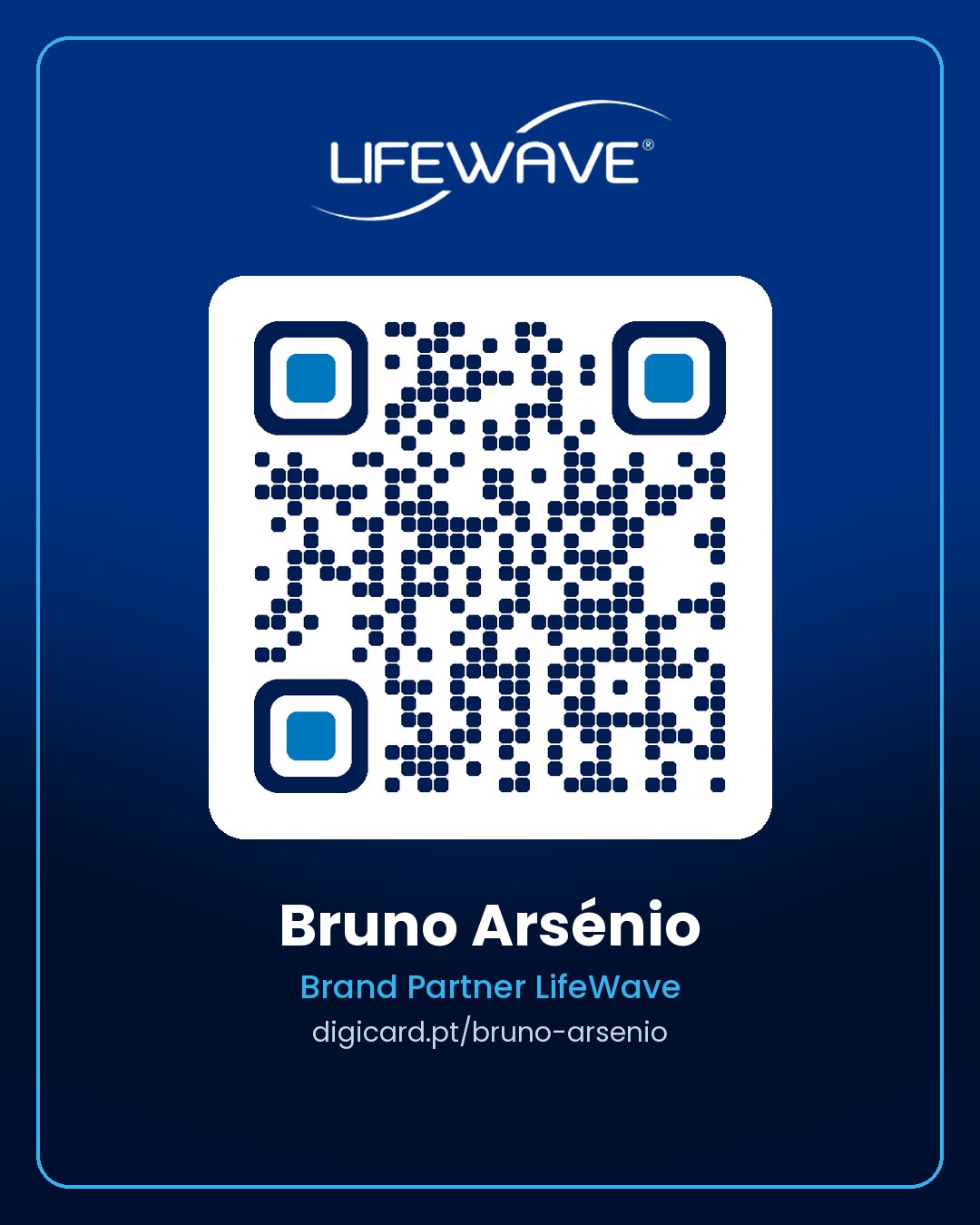 QR code do cartão digital de Bruno Arsénio