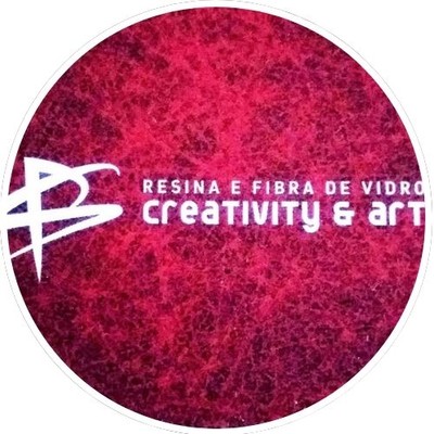 Logótipo BS Creativity & Art, resina e fibra de vidro