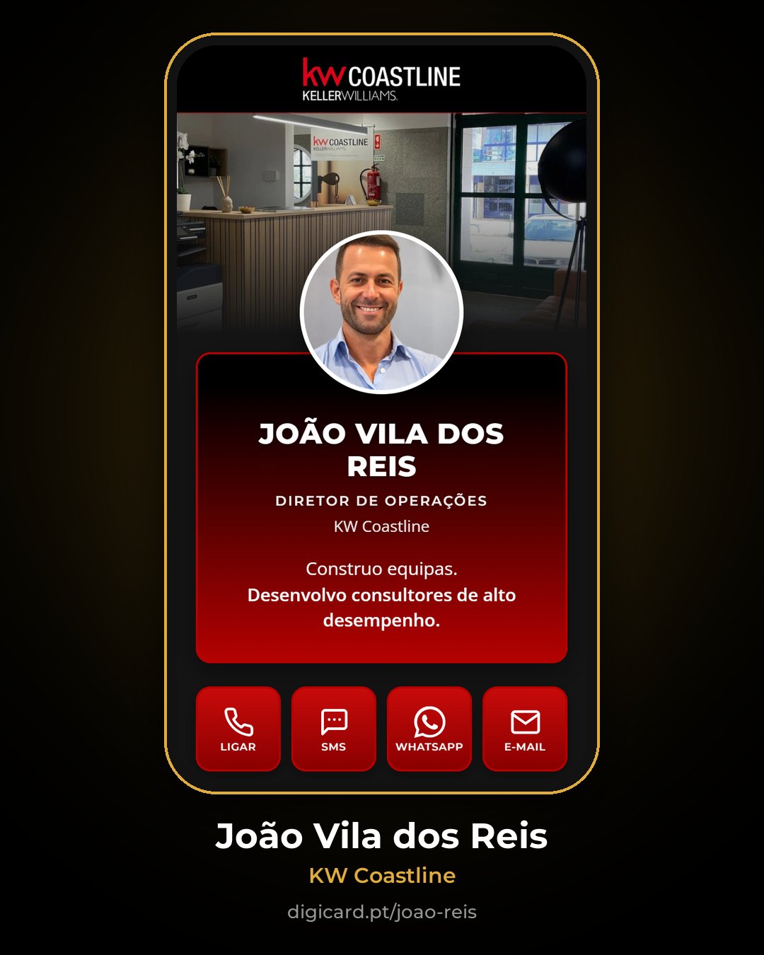 Cartão digital de João Vila dos Reis, KW Coastline