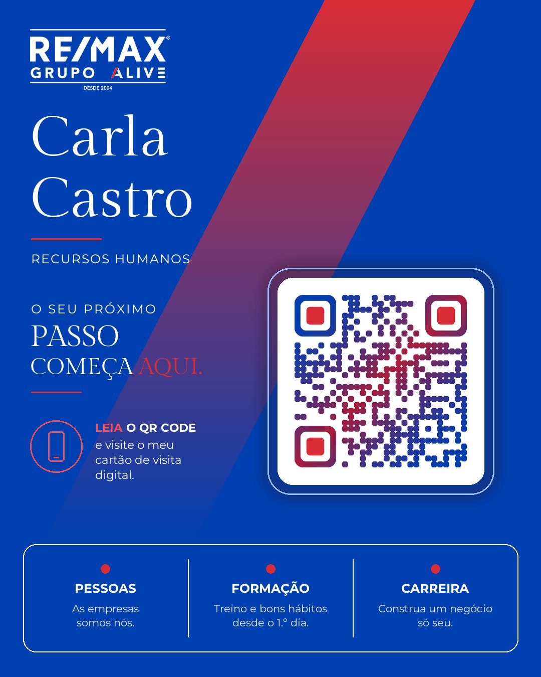 QR code do cartão digital de Carla Castro