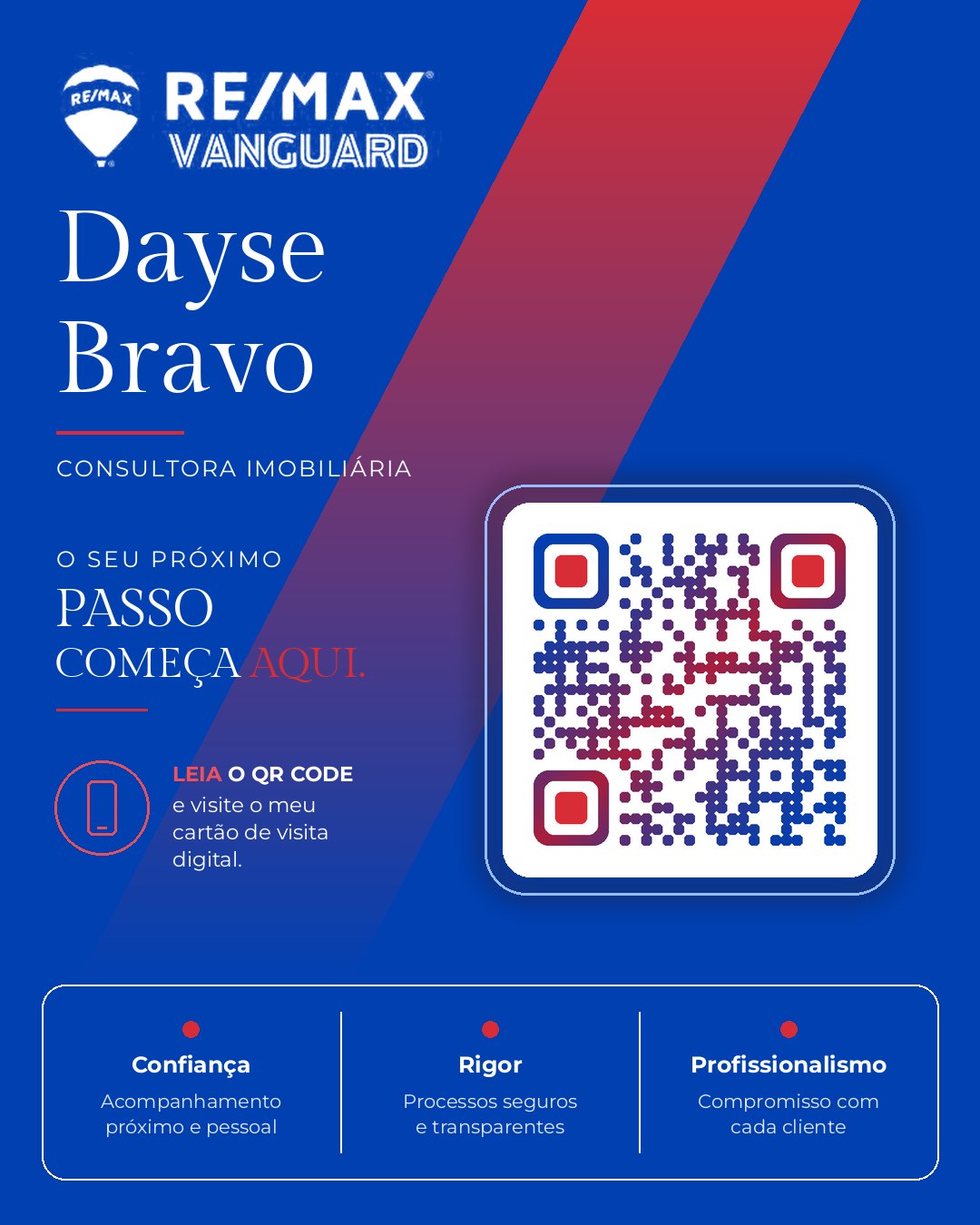 QR code do cartão digital de Dayse Bravo
