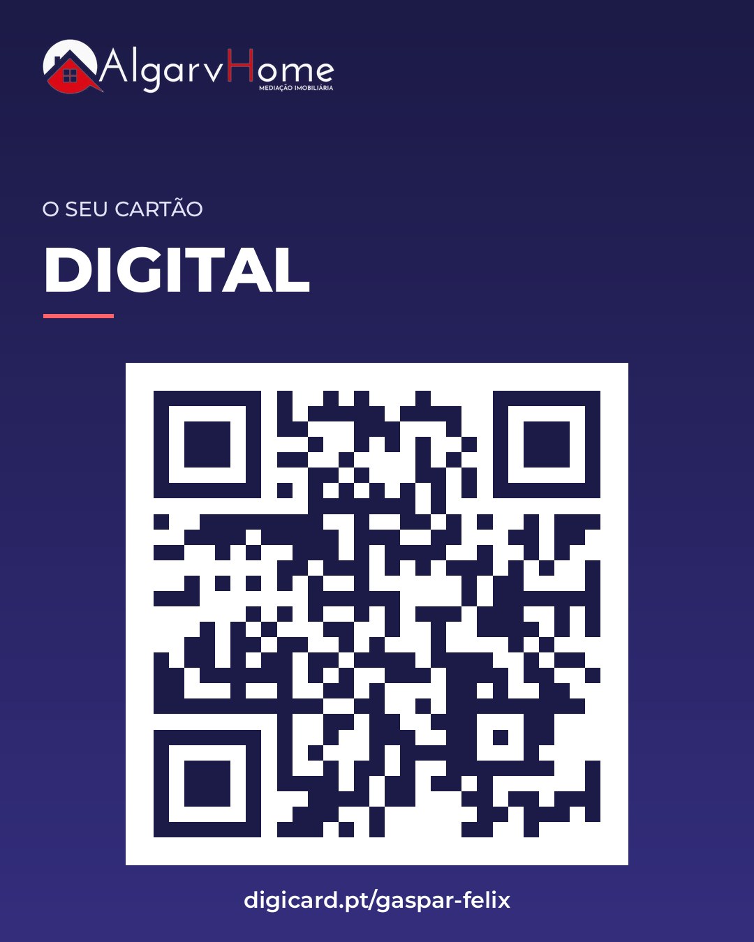 QR code do cartão digital de Gaspar Félix