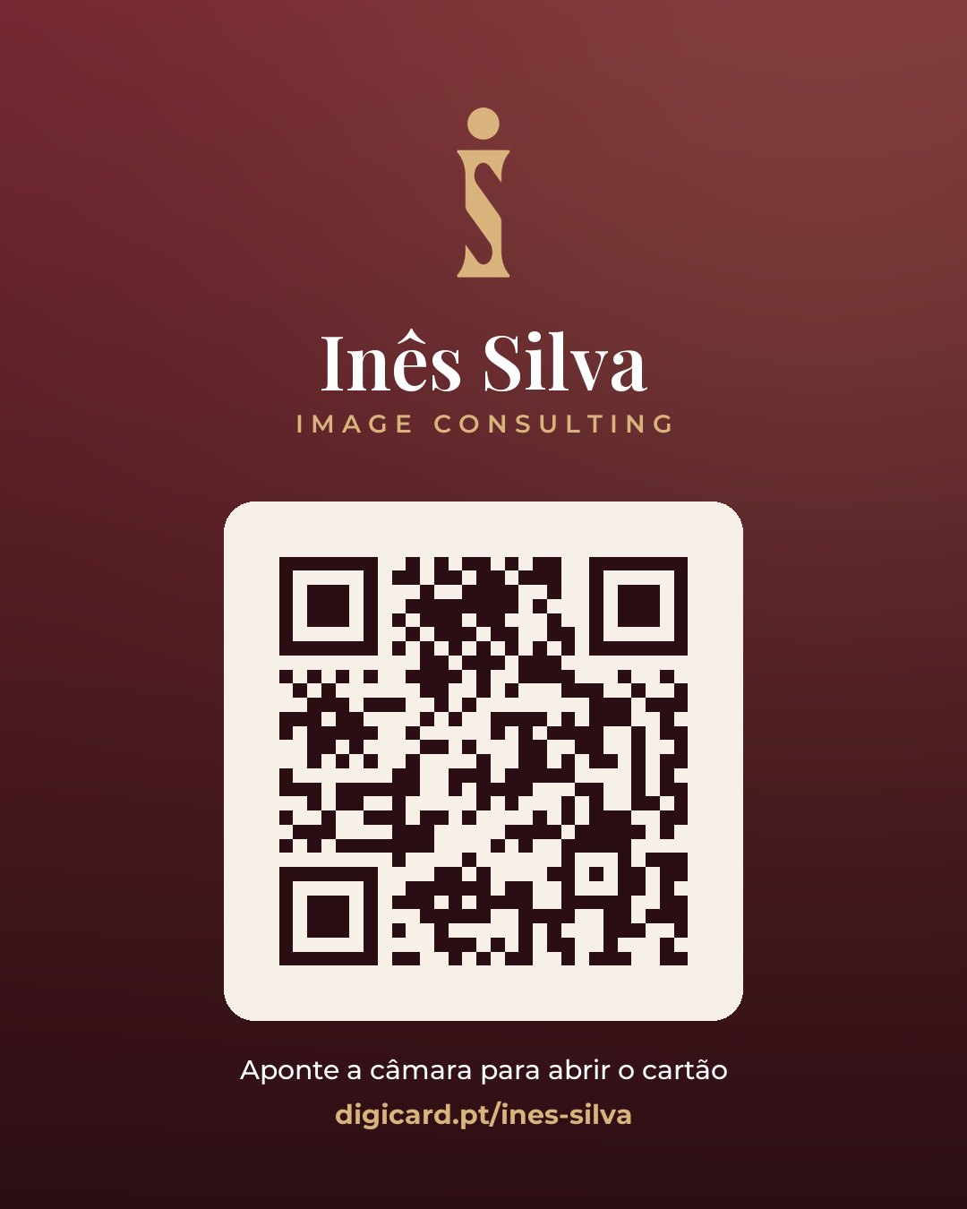 QR code do cartão digital da Inês Silva
