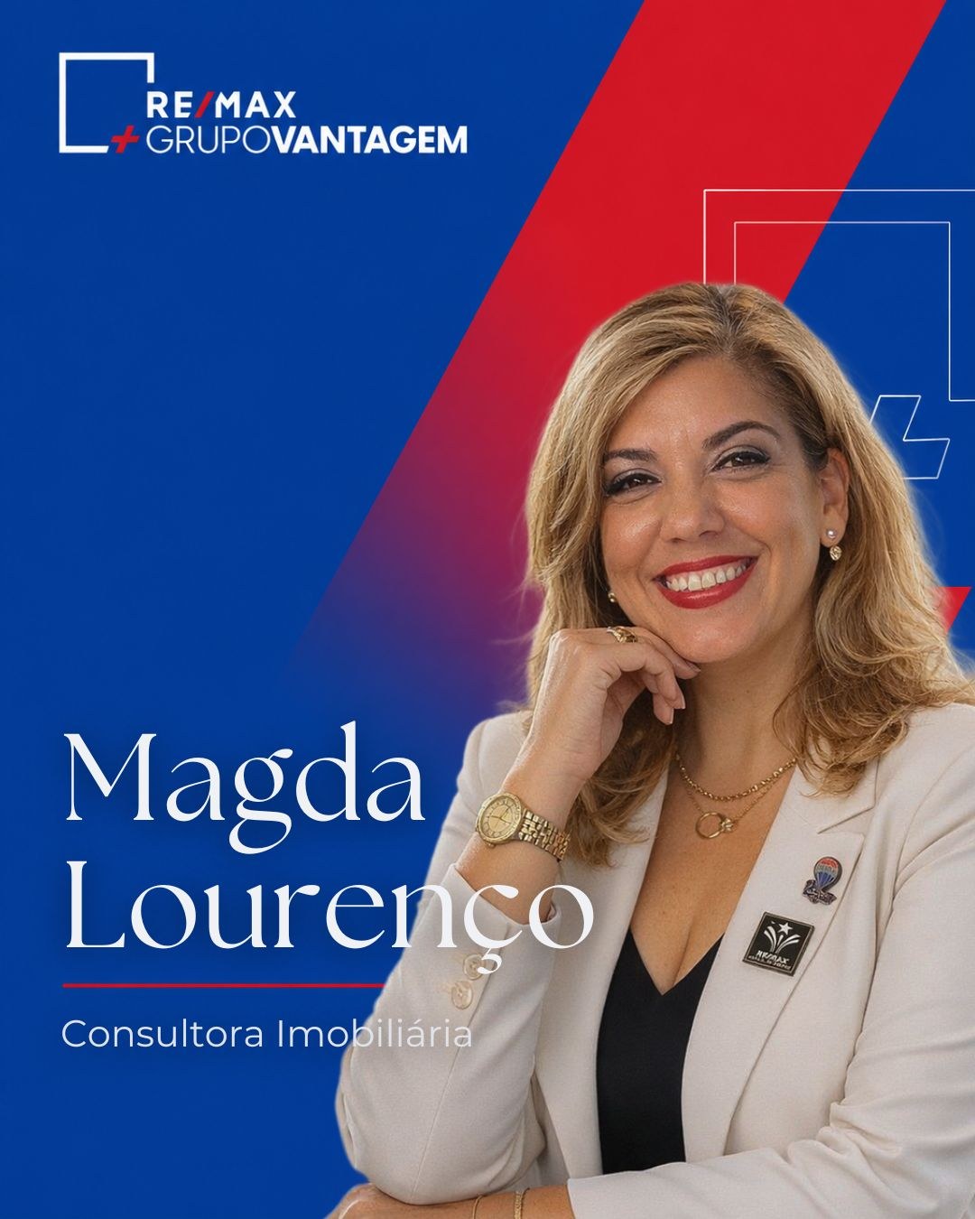 Magda Lourenço, Consultora Imobiliária na RE/MAX Vantagem Platina