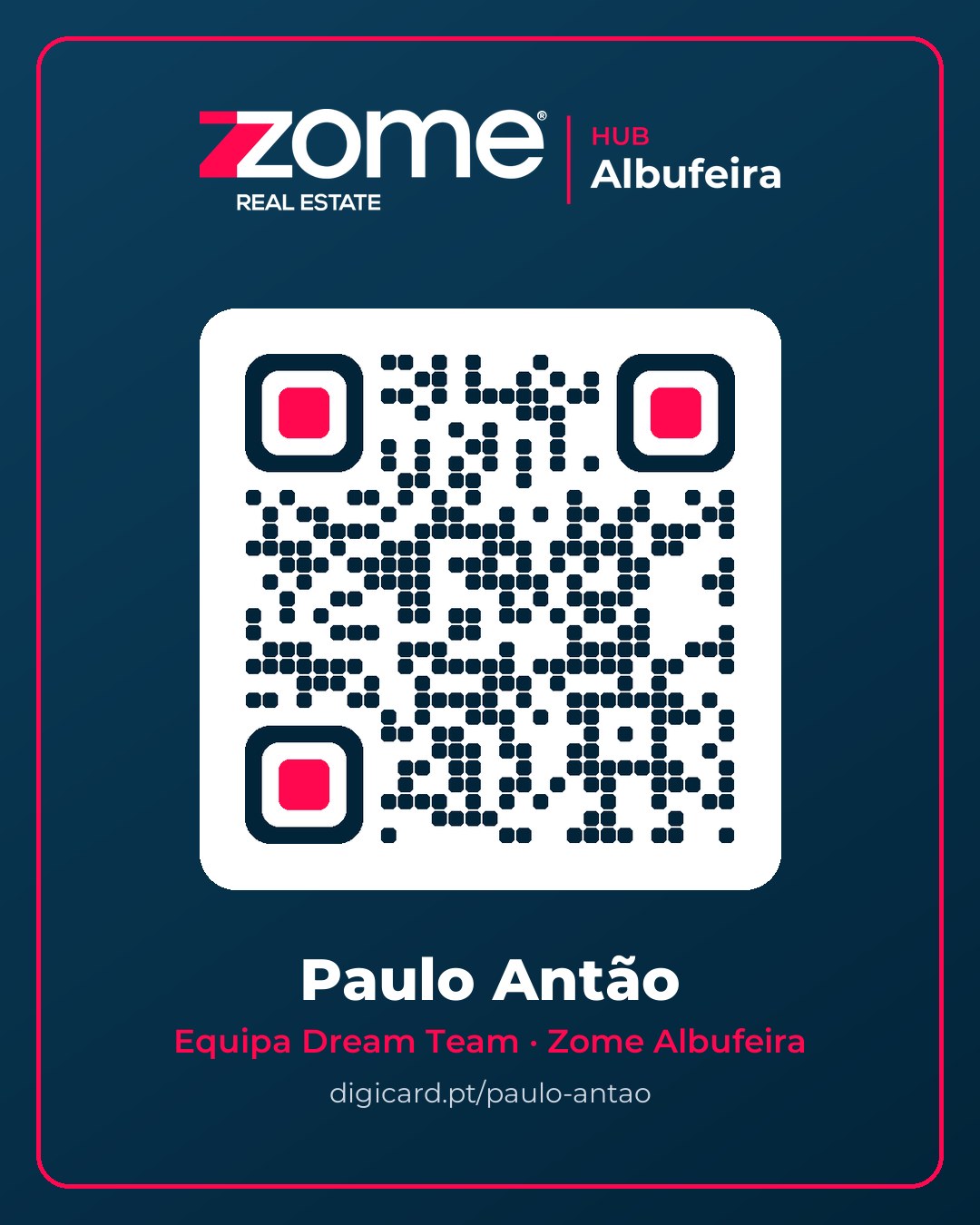 QR code do cartão digital de Paulo Antão