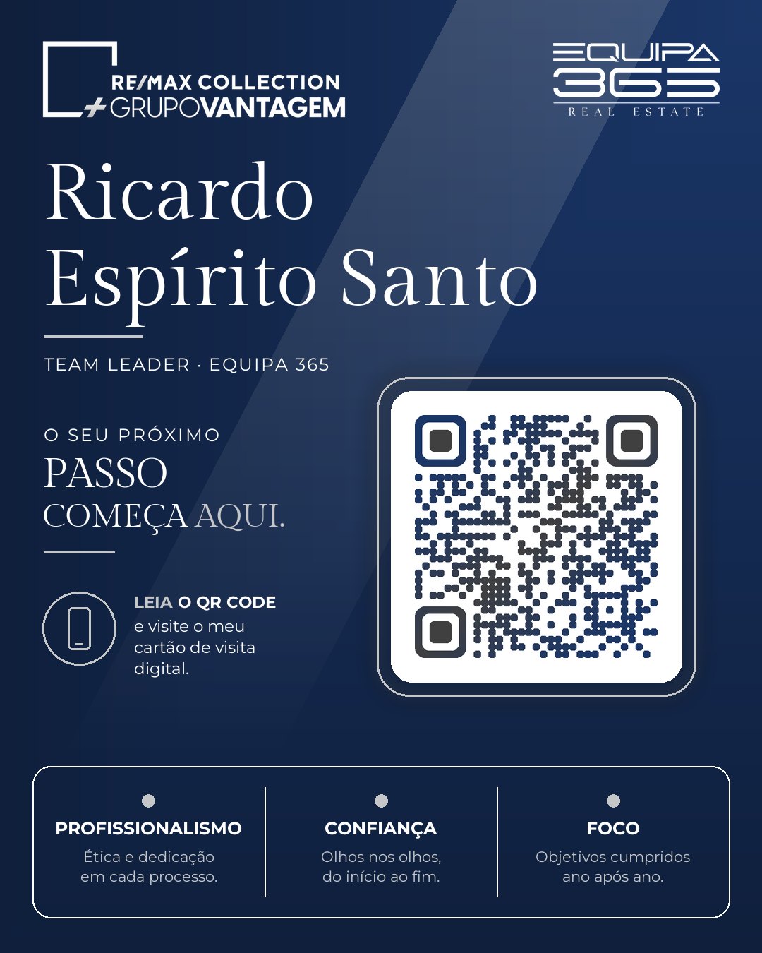 QR code do cartão digital de Ricardo Espírito Santo