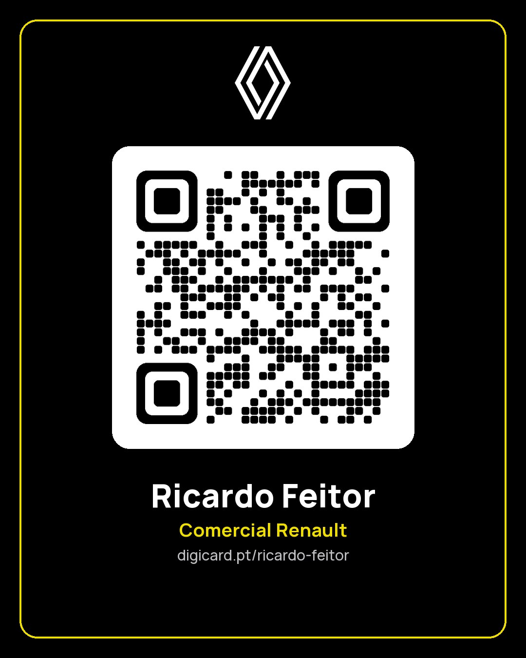 QR code do cartão digital de Ricardo Feitor