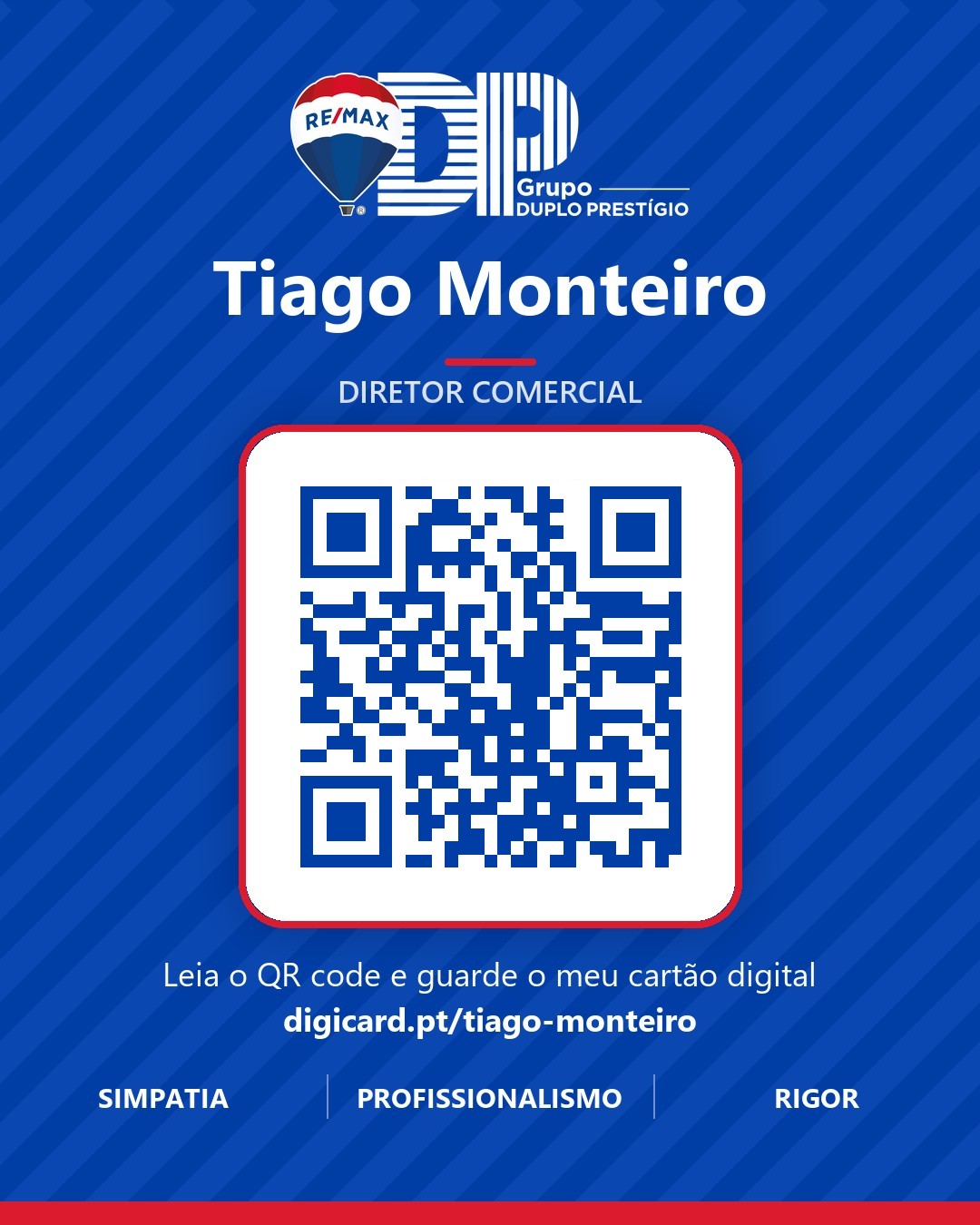 QR code do cartão digital de Tiago Monteiro