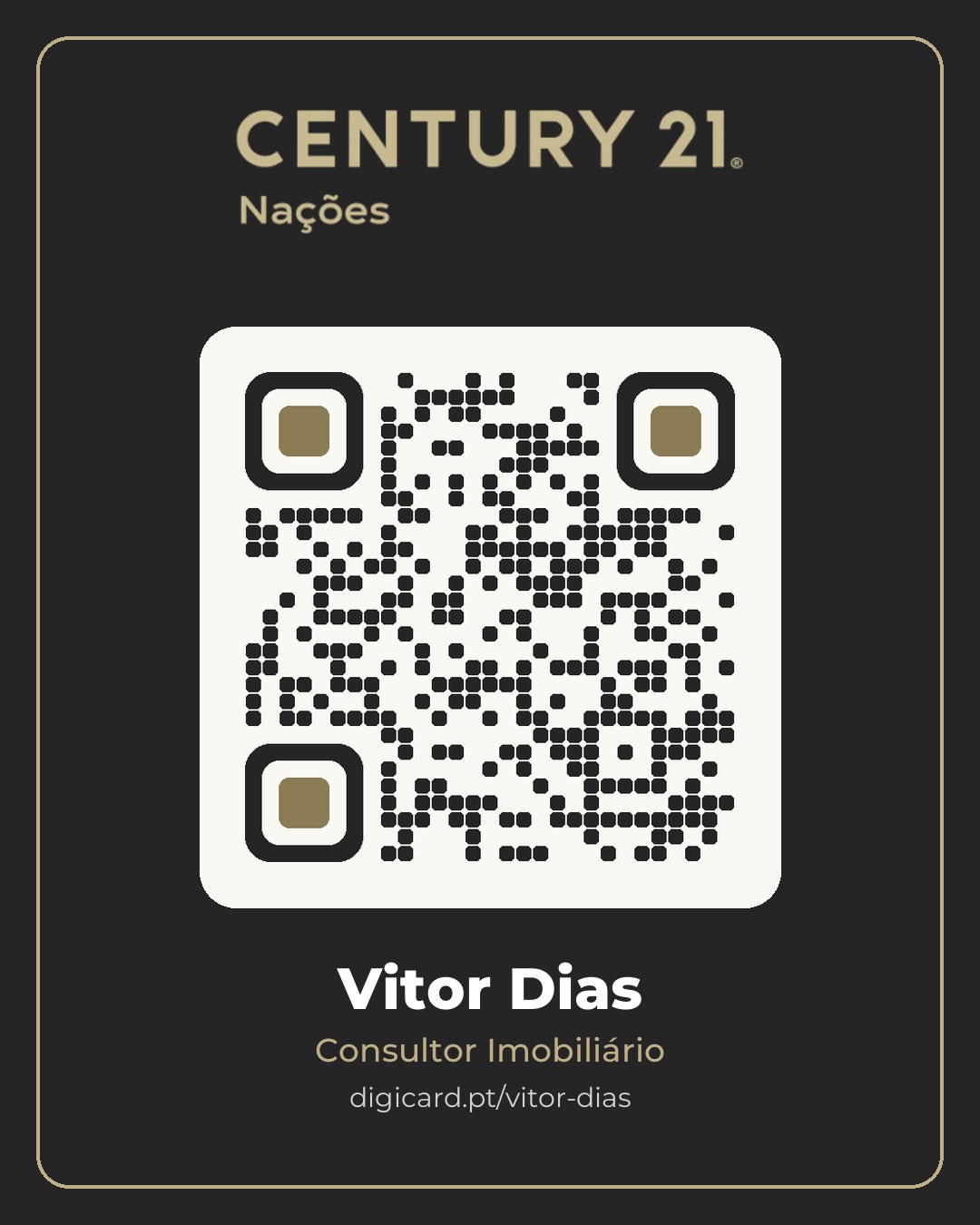 QR code do cartão digital de Vitor Dias